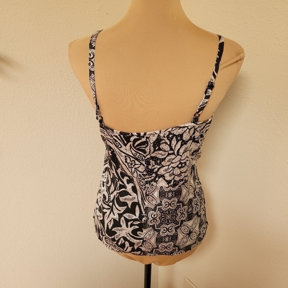 Chicos Black and White Silk Cami - Picture 5 of 5